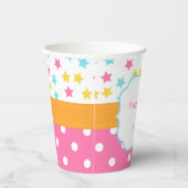 カップケーキと散水誕生日パーティー 紙コップ (右)