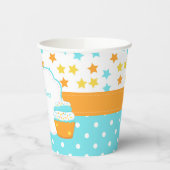 カップケーキと散水誕生日パーティー 紙コップ (左)