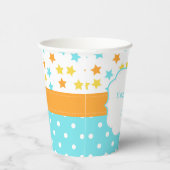 カップケーキと散水誕生日パーティー 紙コップ (右)