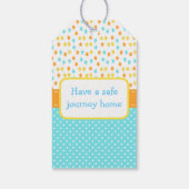 カップケーキと散水 ギフトタグ (裏面)