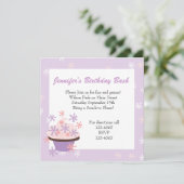 カップケーキと星 招待状 (スタンド正面)