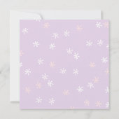 カップケーキと星 招待状 (裏面)