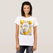 カップケーキと風船 Tシャツ (正面フル)