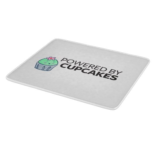 カップケーキによって動力を与えられる カッティングボード (角)