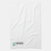 カップケーキによって動力を与えられる キッチンタオル (縦)