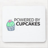 カップケーキによって動力を与えられる マウスパッド (正面)
