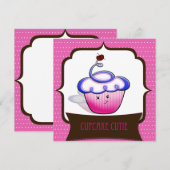 カップケーキのかわいこちゃんNotecards ノートカード (正面/裏面)
