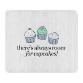 カップケーキのための部屋が常にあります カッティングボード (正面)