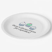 カップケーキのための部屋が常にあります ペーパープレート (アングル)