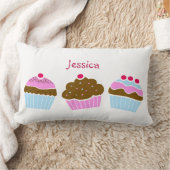 カップケーキのアメリカ人のMoJoの枕 ランバークッション (ブランケット)