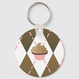 カップケーキのアーガイルKeychain キーホルダー