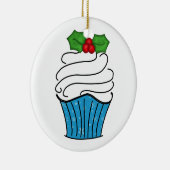 カップケーキのオーナメント セラミックオーナメント (右)