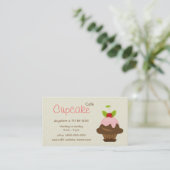 カップケーキのカフェの名刺 名刺 (スタンド正面)