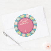 カップケーキのクッキーのパンパーソナライズされたリー価格 ラウンドシール (封筒)