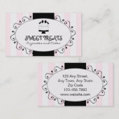 カップケーキのケーキのベーカリーの名刺 名刺 (正面/裏面)