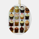 カップケーキのコラージュのオーナメント セラミックオーナメント (右)