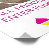 カップケーキのシェイプのベイクセールのポスター ポスター (角)