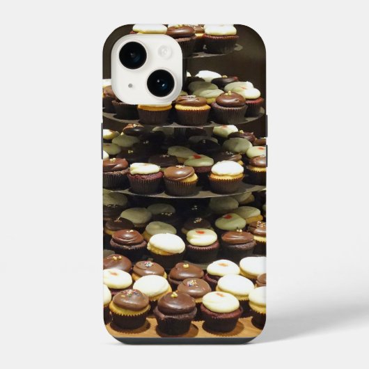 カップケーキのスマホケース iPhoneケース (裏面)