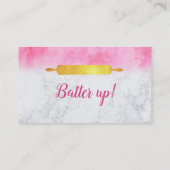 カップケーキのスローガンの名刺 名刺 (裏面)