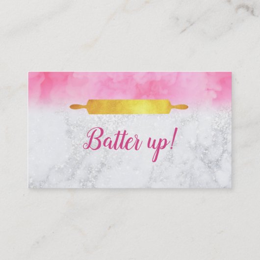 カップケーキのスローガンの名刺 名刺 (裏面)