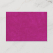 カップケーキのダマスク織のデザインの名刺のダイヤモンド 名刺 (裏面)