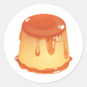 カップケーキのデザート ラウンドシール (正面)