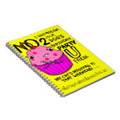 カップケーキのノート ノートブック (右側)