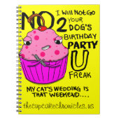 カップケーキのノート ノートブック (正面)