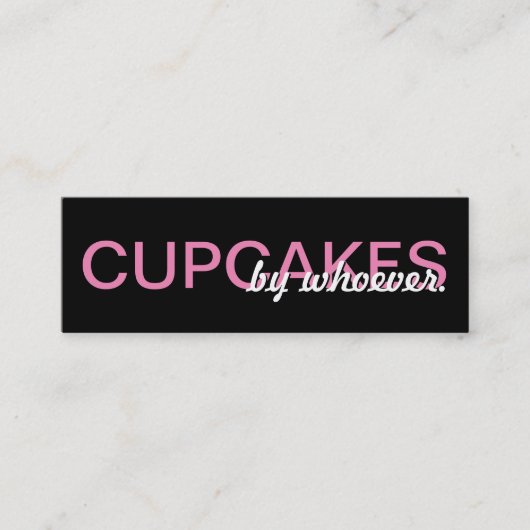 カップケーキのパンチカード ロイヤリティカード (正面)