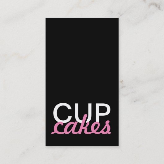 カップケーキのパンチカード ロイヤリティカード (正面)