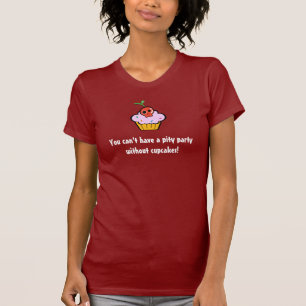 カップケーキのパーティーのTシャツ Tシャツ