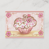 カップケーキのビジネスカード 名刺 (正面)