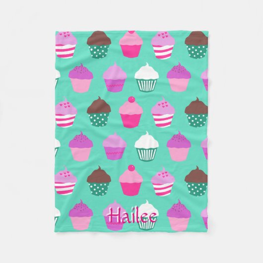 カップケーキのフリースのblacket フリースブランケット (正面)