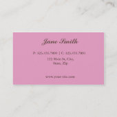 カップケーキのベーカリーのエレガントなダマスク織の花柄パターン 名刺 (裏面)