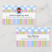 カップケーキのベーカリーのカラフル 名刺 (正面/裏面)