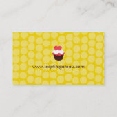 カップケーキのベーカリーの名刺 名刺 (裏面)