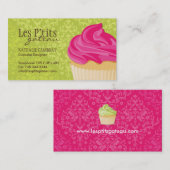 カップケーキのベーカリーの名刺 名刺 (正面/裏面)