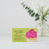 カップケーキのベーカリーの名刺 名刺 (スタンド正面)