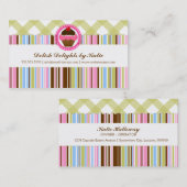 カップケーキのベーカリーの名刺 名刺 (正面/裏面)