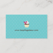 カップケーキのベーカリーの名刺 名刺 (裏面)