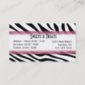 カップケーキのベーカリーの名刺 名刺 (裏面)