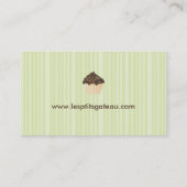 カップケーキのベーカリーの名刺 名刺 (裏面)