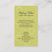 カップケーキのベーカリー 名刺 (裏面)