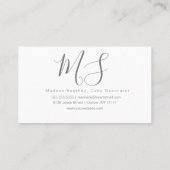 カップケーキのベーキングのケーキの装飾者の渦巻を払って下さい 名刺 (裏面)