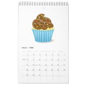 カップケーキのペストリーのカレンダー カレンダー (3月 2026)