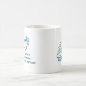 カップケーキのユニコーンPooping コーヒーマグカップ (中央)