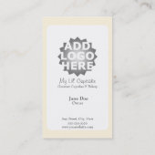 カップケーキのロイヤリティの名刺のパンチカード ロイヤリティカード (裏面)