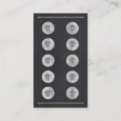 カップケーキのロイヤリティの名刺 ロイヤリティカード (裏面)