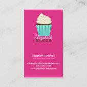 カップケーキの上層の名刺 名刺 (裏面)