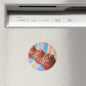 カップケーキの列 マグネット (インサイチュ (食洗機))